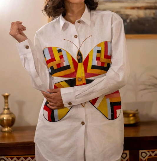 Butterfly Linen Shirts 05